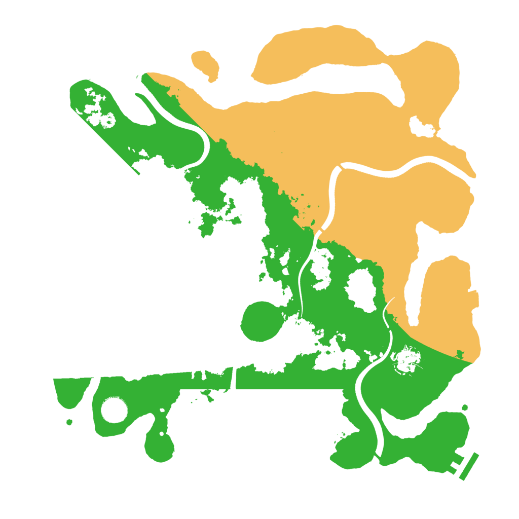 Biome Rust Map: Procedural Map, Size: 3500, Seed: 755283304