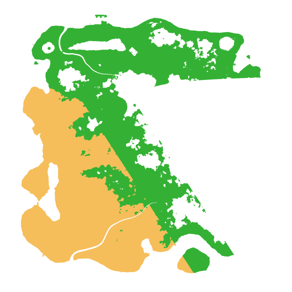 Biome Rust Map: Procedural Map, Size: 3800, Seed: 21821