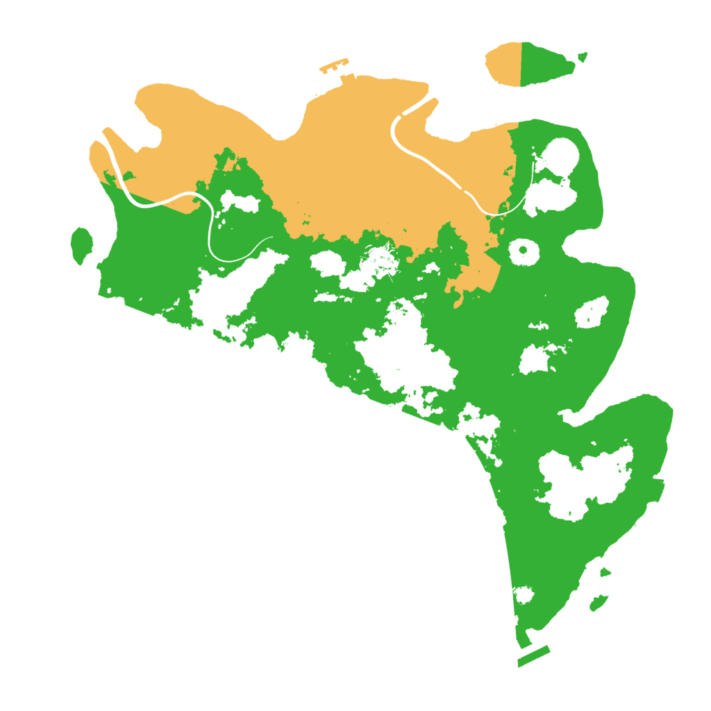 Biome Rust Map: Procedural Map, Size: 3600, Seed: 340089955