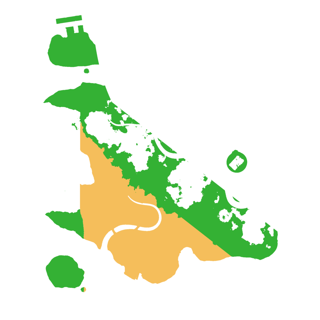 Biome Rust Map: Procedural Map, Size: 2500, Seed: 1194316994