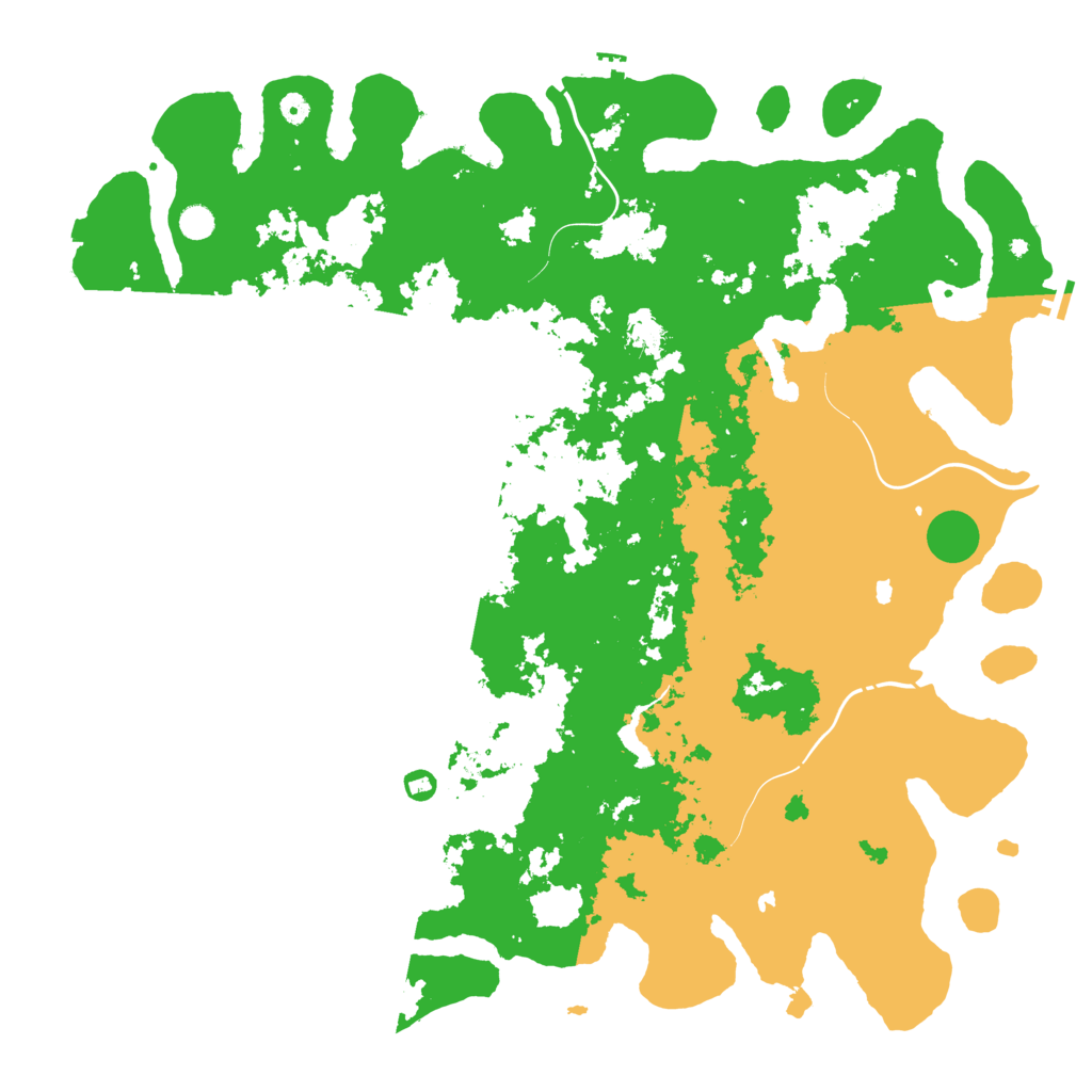 Biome Rust Map: Procedural Map, Size: 5500, Seed: 13333334