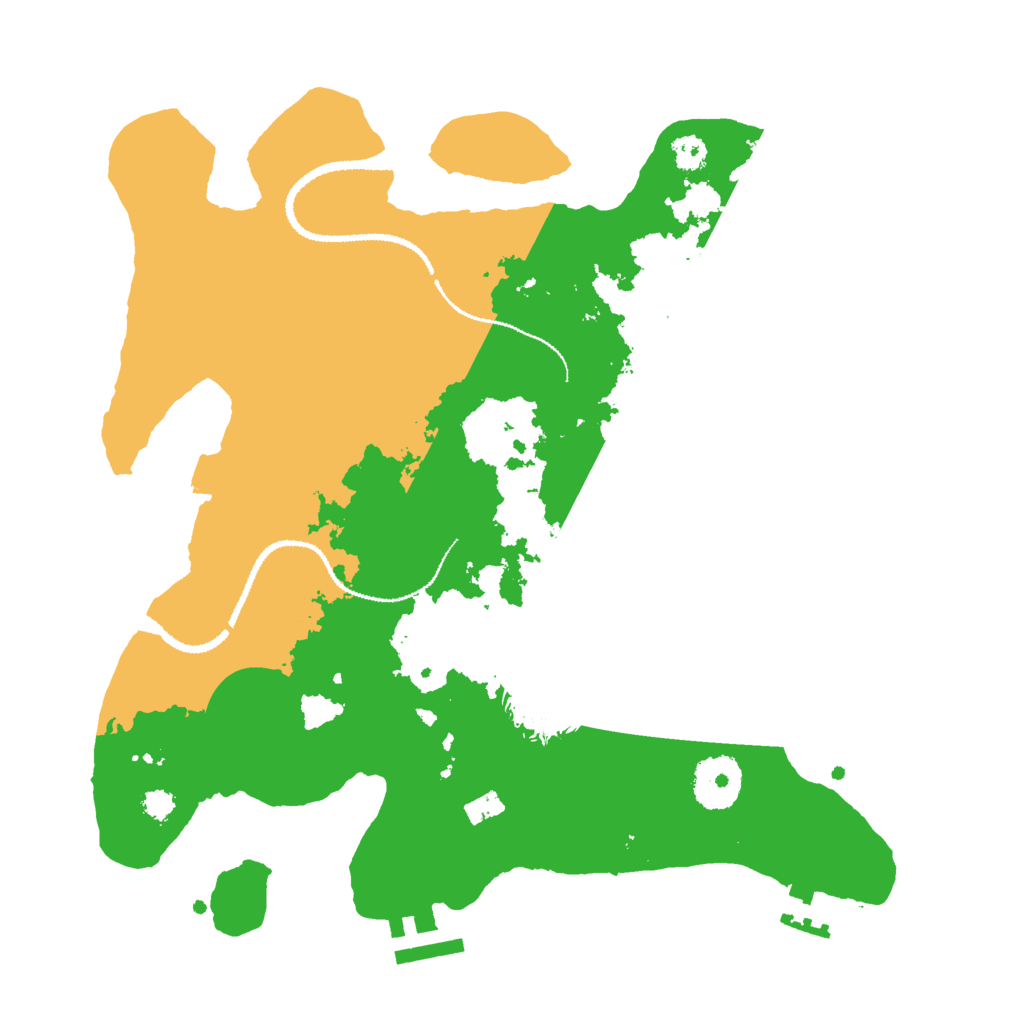 Biome Rust Map: Procedural Map, Size: 3000, Seed: 9305248