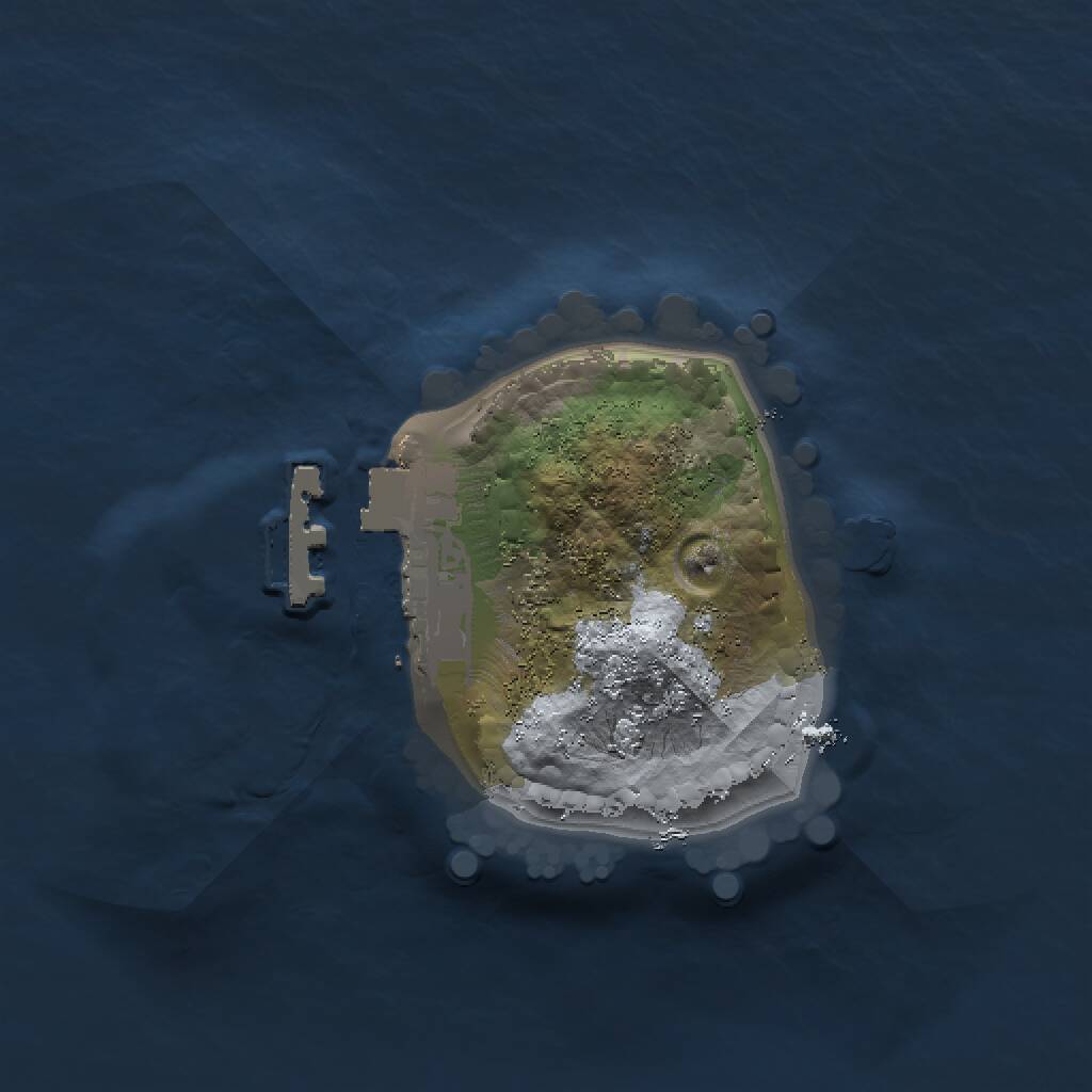 Rust Map: Procedural Map, Size: 1200, Seed: 36598, 2 Monuments