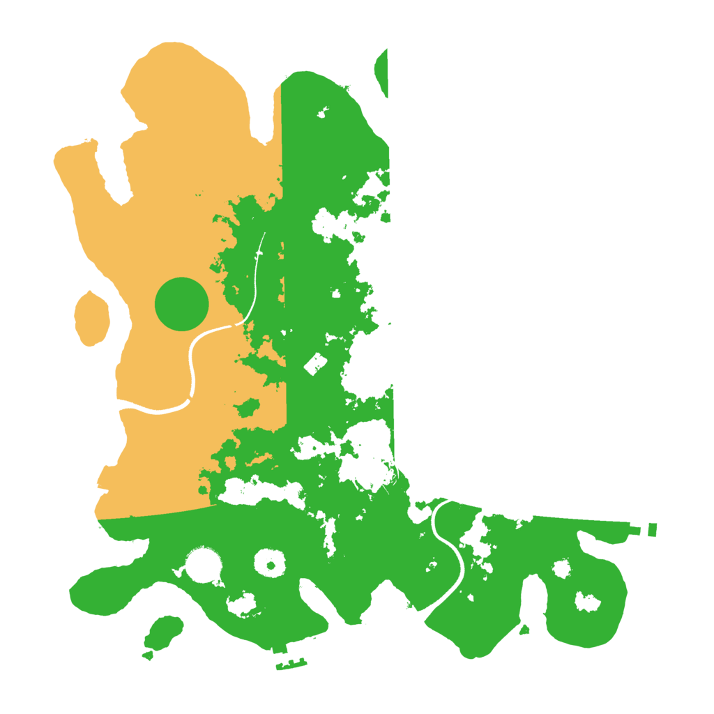 Biome Rust Map: Procedural Map, Size: 3500, Seed: 896794656