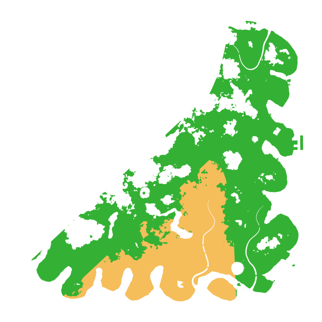 Biome Rust Map: Procedural Map, Size: 4500, Seed: 368368615