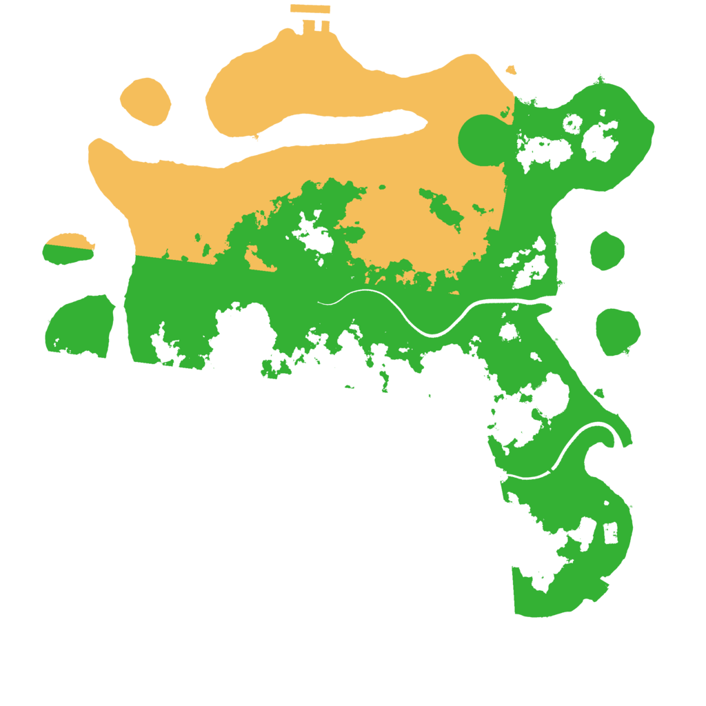 Biome Rust Map: Procedural Map, Size: 3600, Seed: 133566459