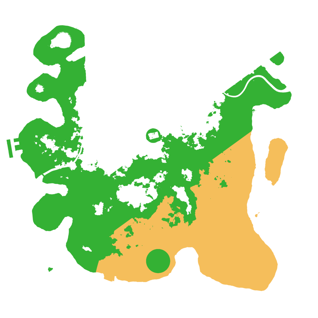 Biome Rust Map: Procedural Map, Size: 3500, Seed: 2309990