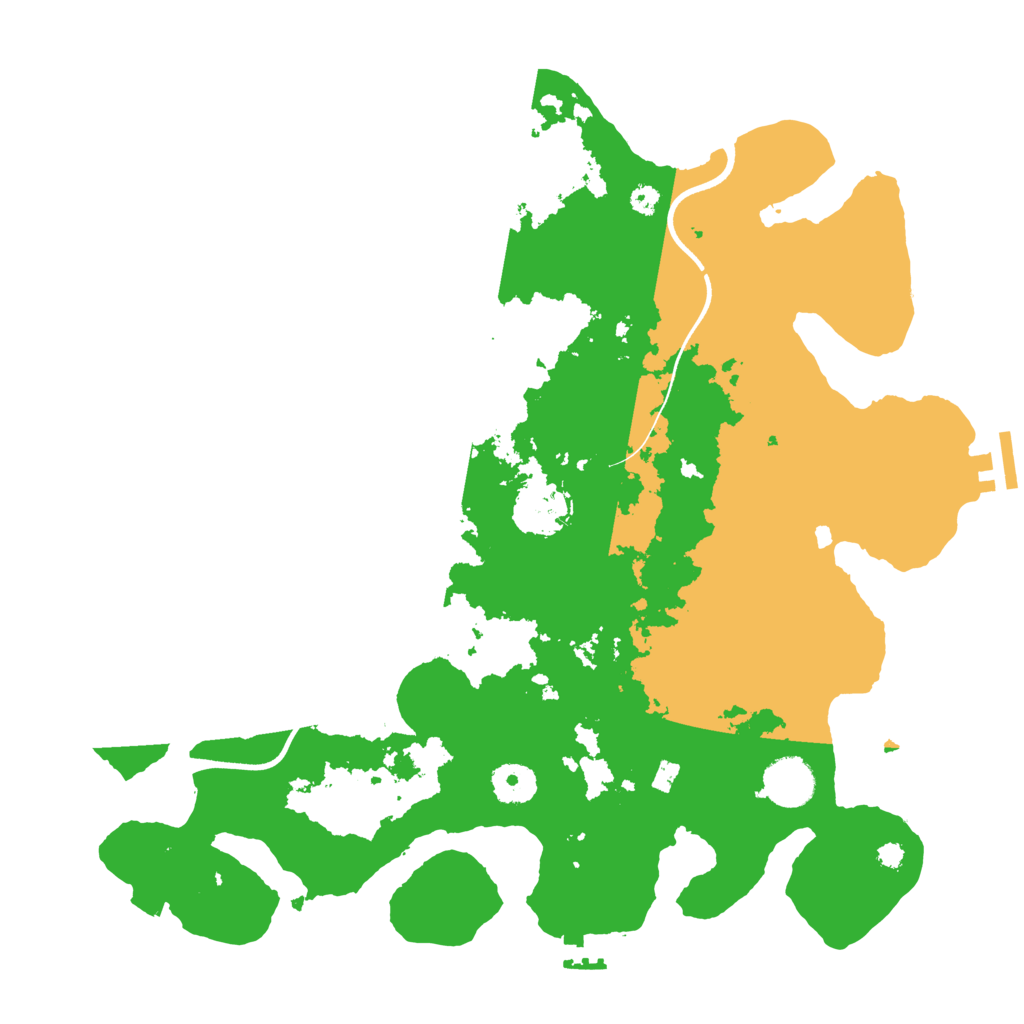 Biome Rust Map: Procedural Map, Size: 3600, Seed: 1276498370