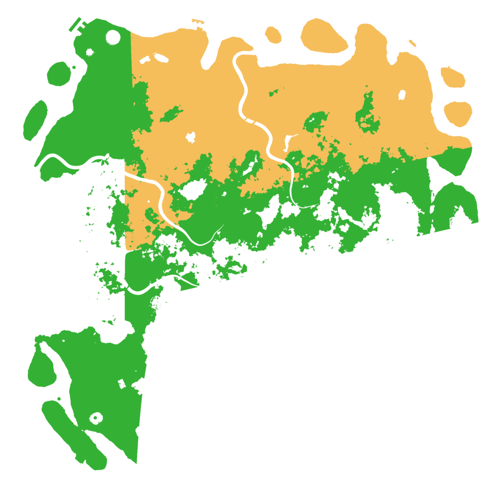 Biome Rust Map: Procedural Map, Size: 6000, Seed: 67501583