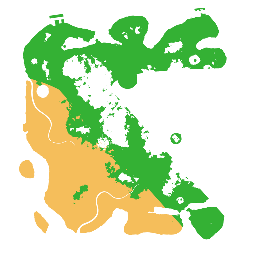 Biome Rust Map: Procedural Map, Size: 3700, Seed: 1923754119
