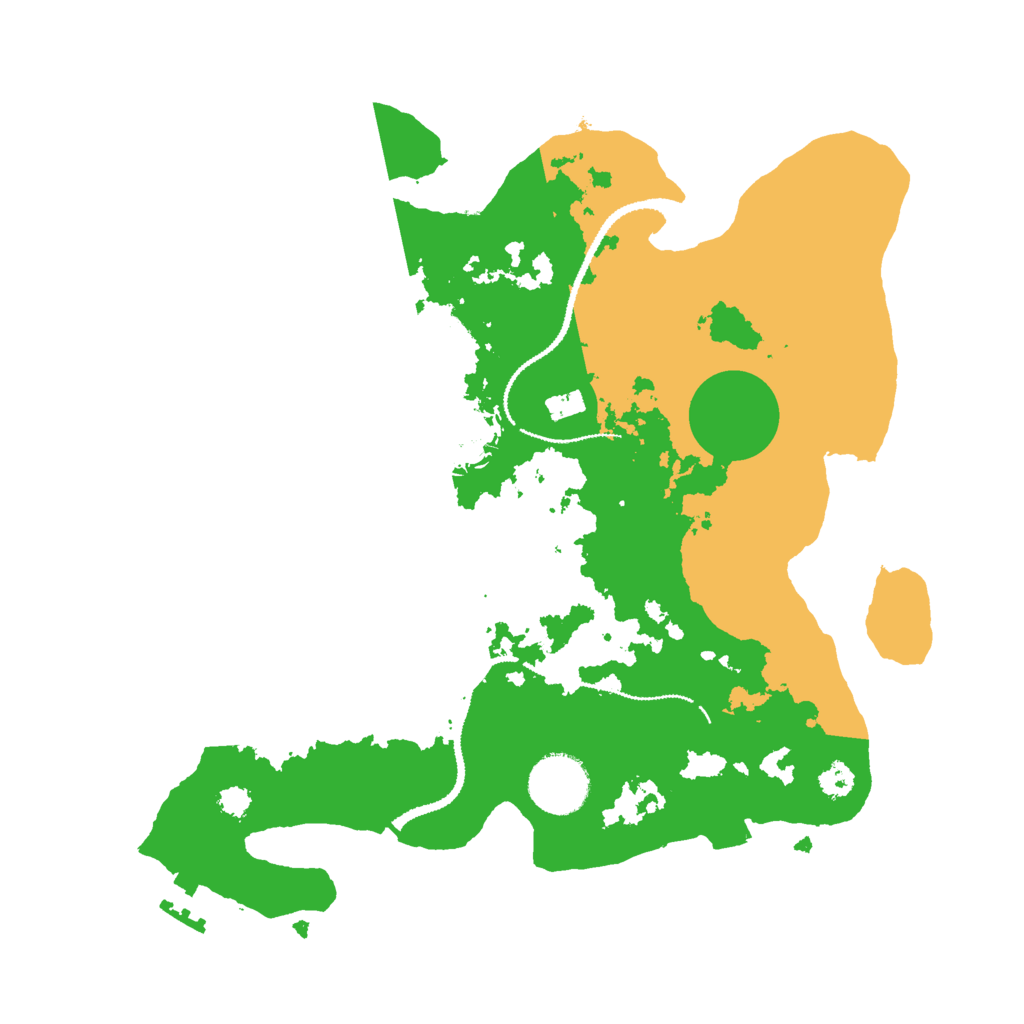 Biome Rust Map: Procedural Map, Size: 3000, Seed: 32256