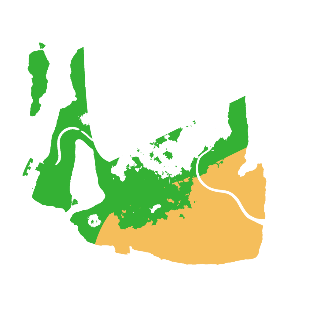 Biome Rust Map: Procedural Map, Size: 2500, Seed: 236346361