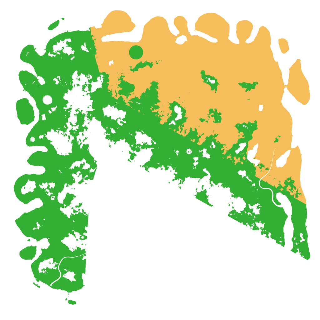 Biome Rust Map: Procedural Map, Size: 6000, Seed: 7934