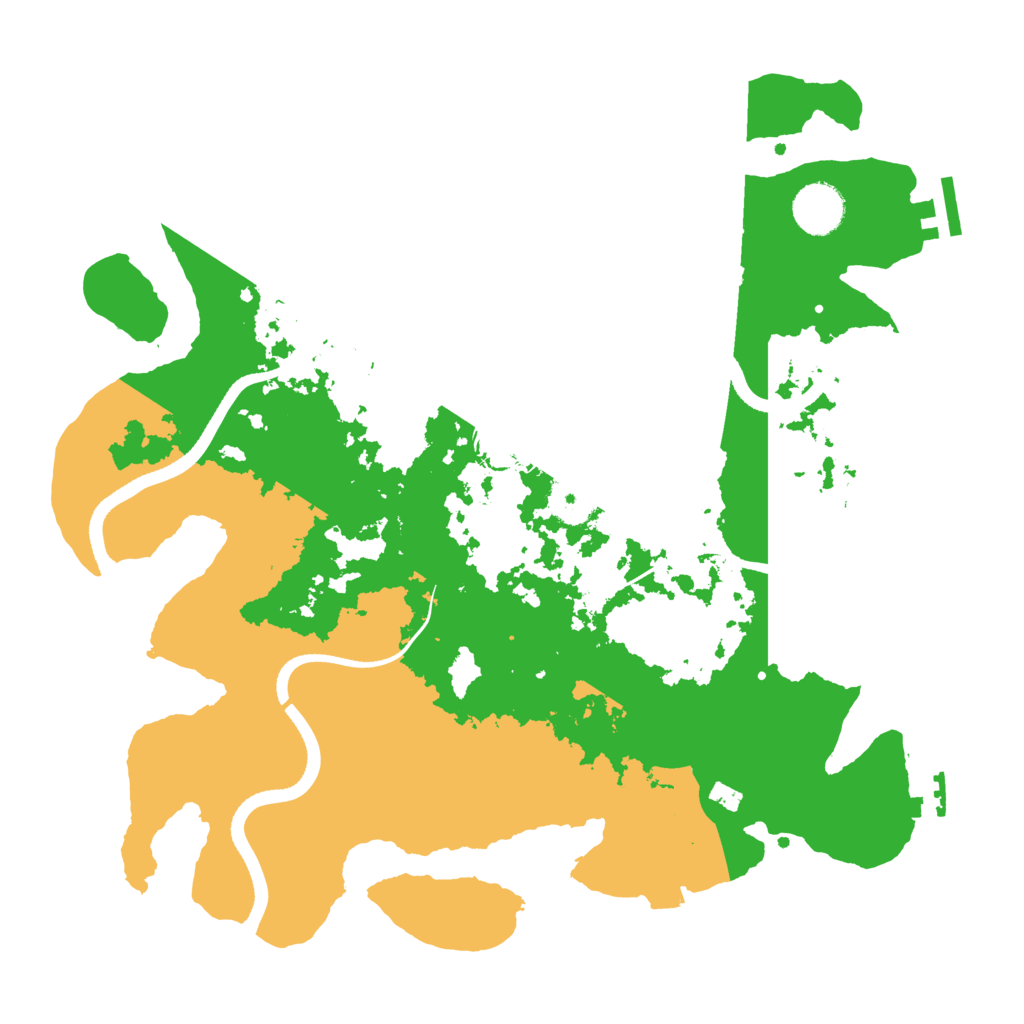 Biome Rust Map: Procedural Map, Size: 3500, Seed: 955976970