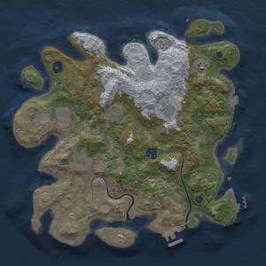 Thumbnail Rust Map: Procedural Map, Size: 3500, Seed: 955976970, 13 Monuments