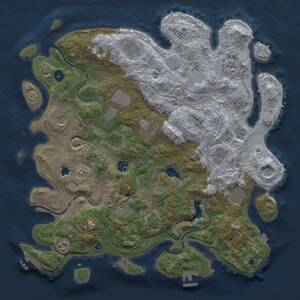 Thumbnail Rust Map: Procedural Map, Size: 4250, Seed: 1431294836, 17 Monuments