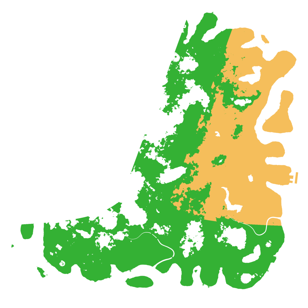 Biome Rust Map: Procedural Map, Size: 5500, Seed: 50005