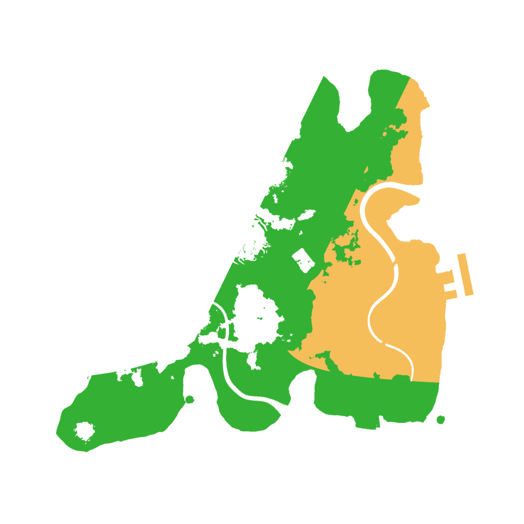 Biome Rust Map: Procedural Map, Size: 2500, Seed: 889134746