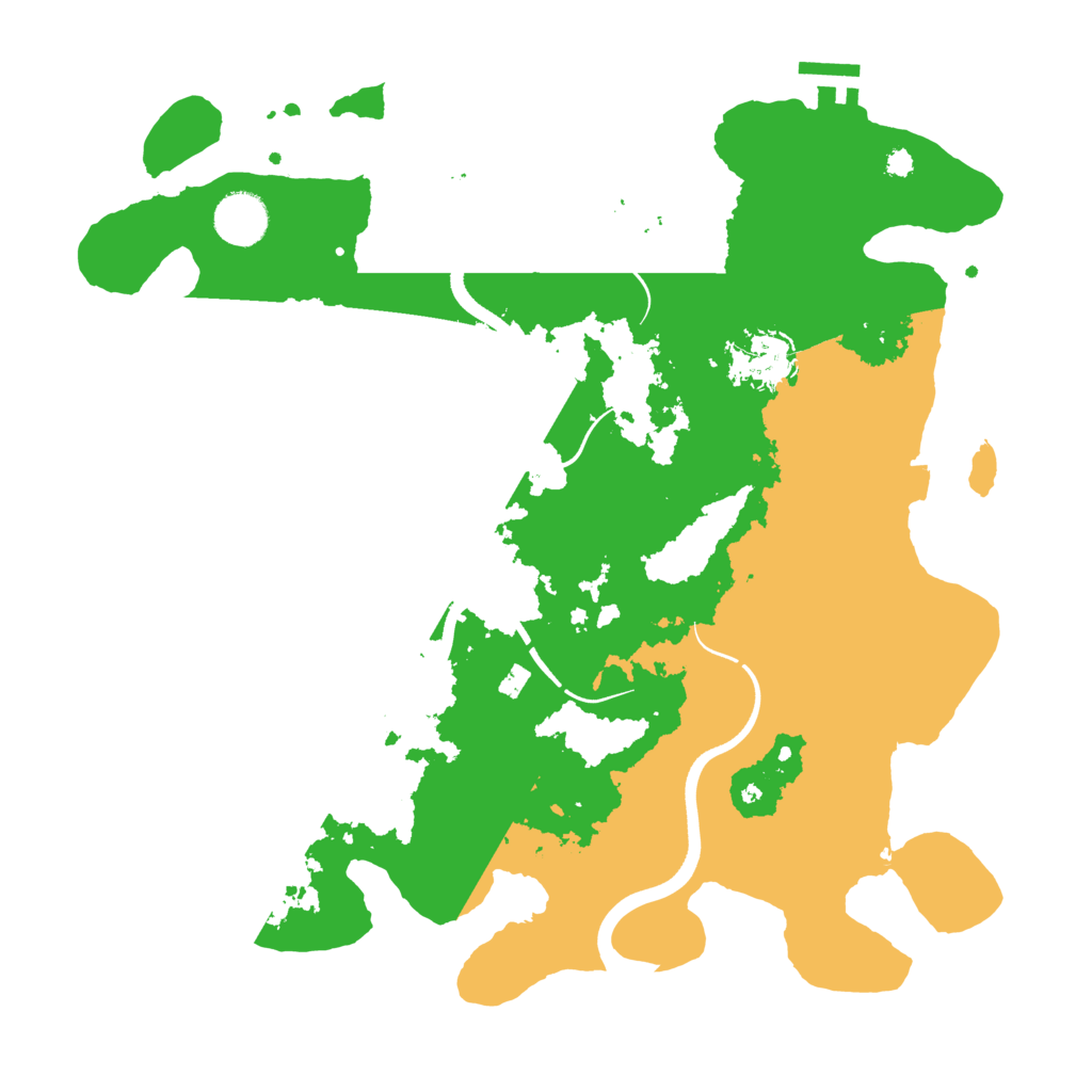 Biome Rust Map: Procedural Map, Size: 3600, Seed: 999305009