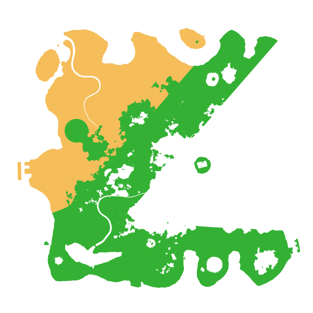 Biome Rust Map: Procedural Map, Size: 3500, Seed: 1345668793