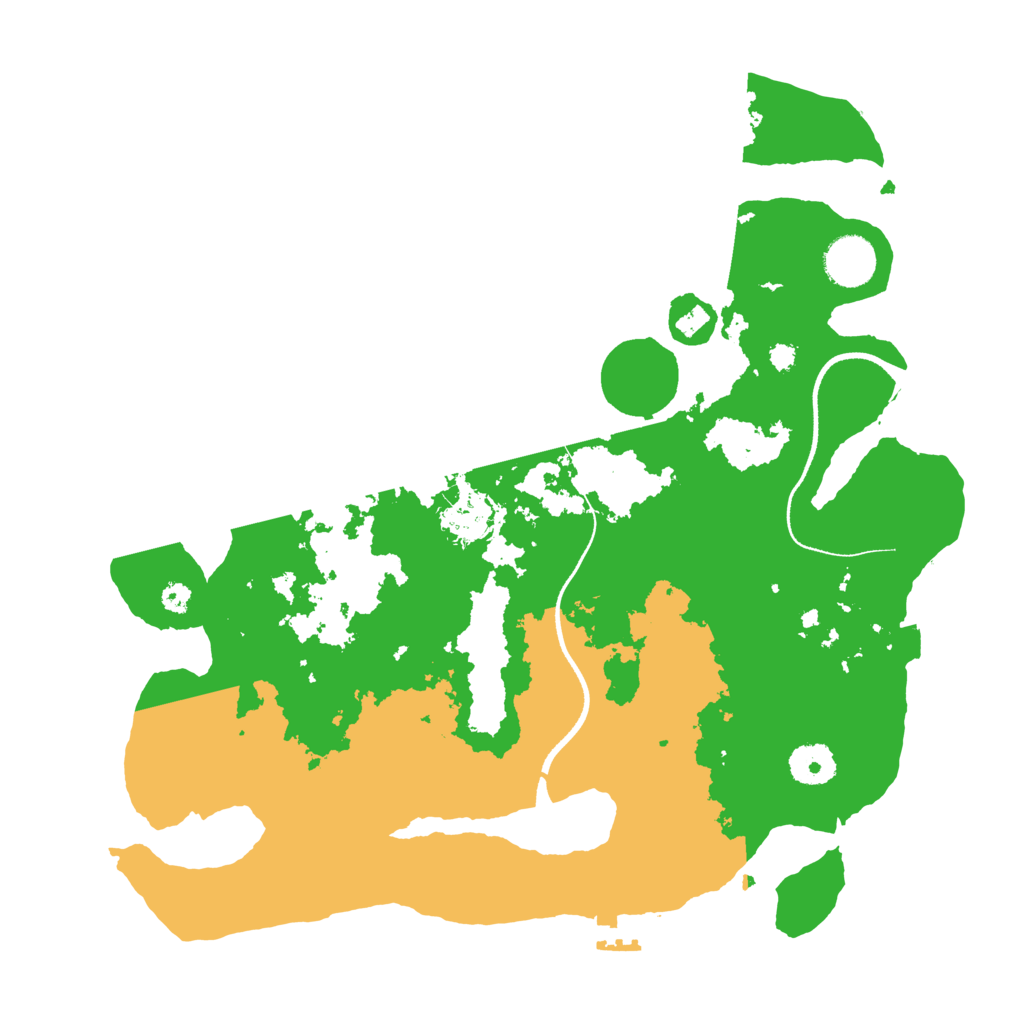 Biome Rust Map: Procedural Map, Size: 3500, Seed: 1481950639