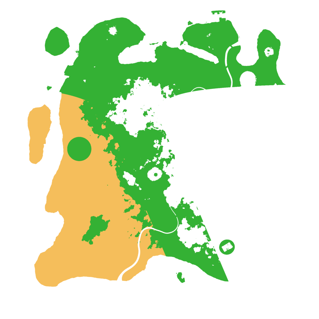 Biome Rust Map: Procedural Map, Size: 3500, Seed: 1279164760