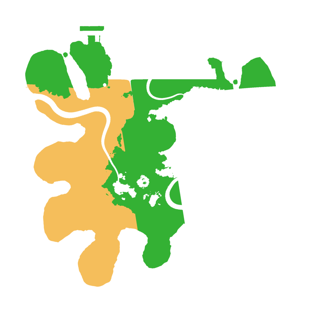 Biome Rust Map: Procedural Map, Size: 2650, Seed: 1246810