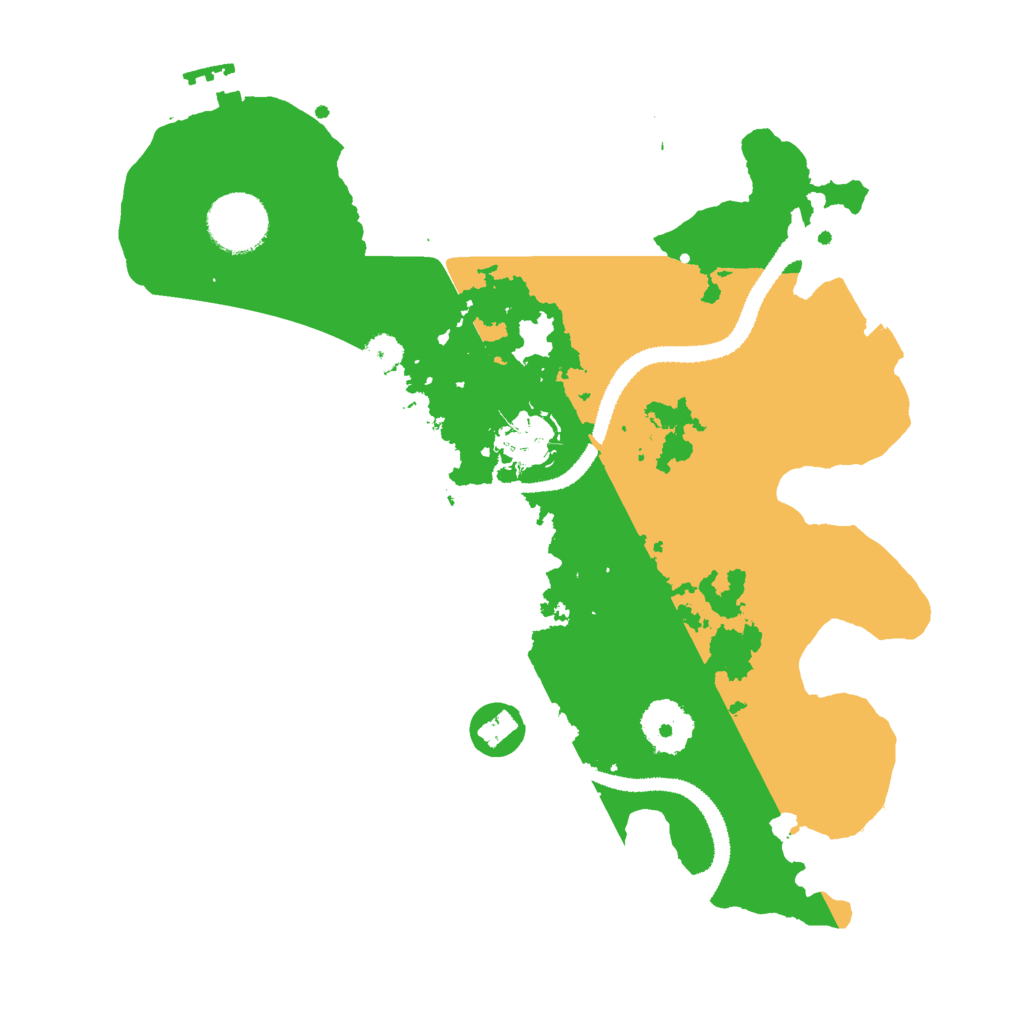 Biome Rust Map: Procedural Map, Size: 3000, Seed: 25418