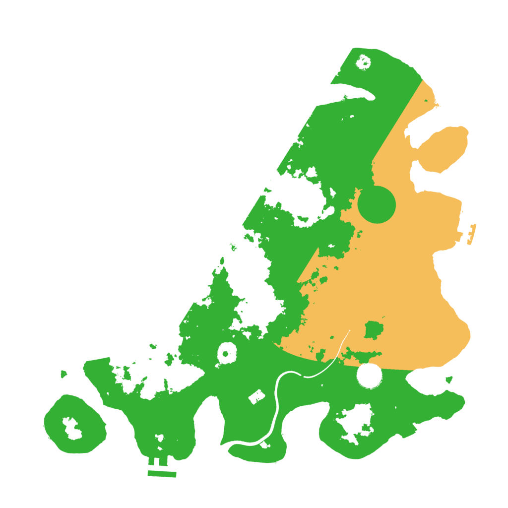 Biome Rust Map: Procedural Map, Size: 3600, Seed: 23675