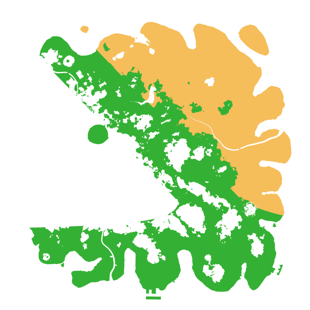 Biome Rust Map: Procedural Map, Size: 4200, Seed: 4750216