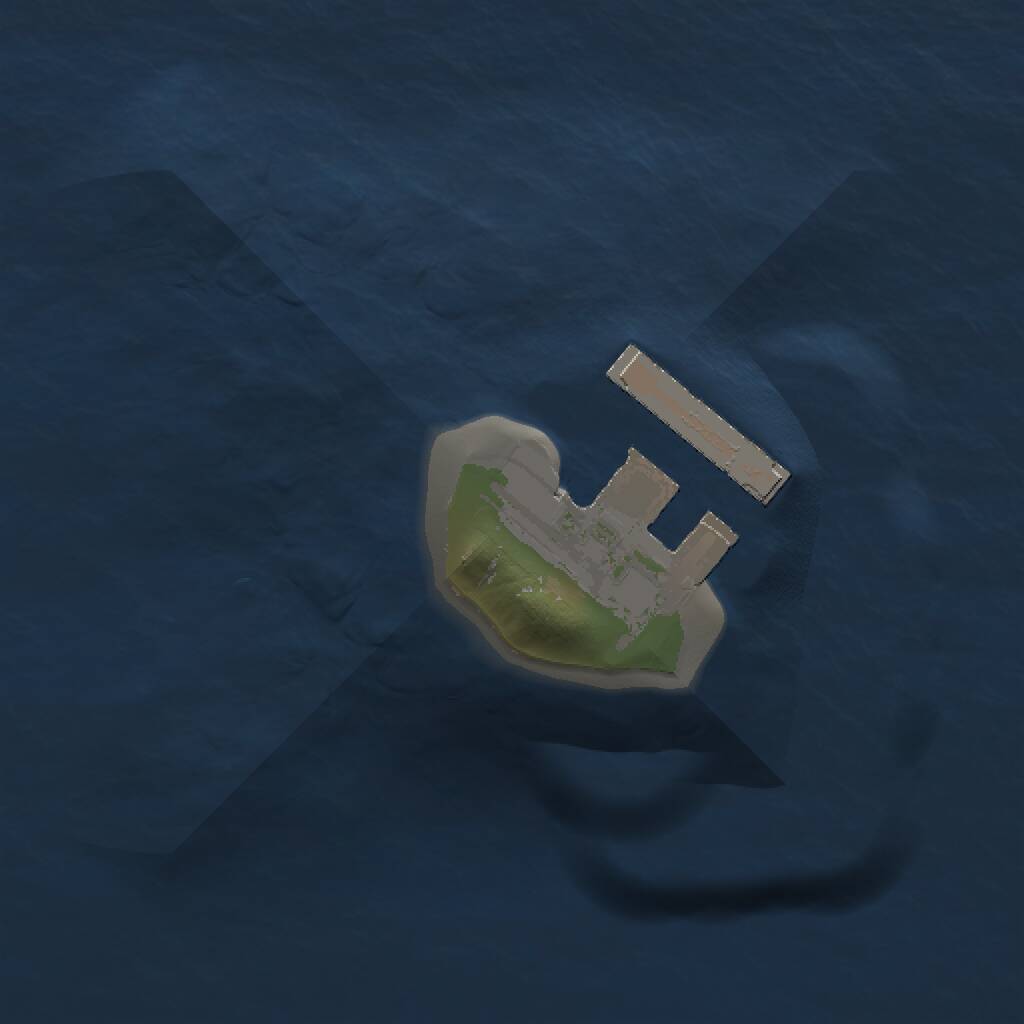 Rust Map: Procedural Map, Size: 1000, Seed: 1827856504, 2 Monuments