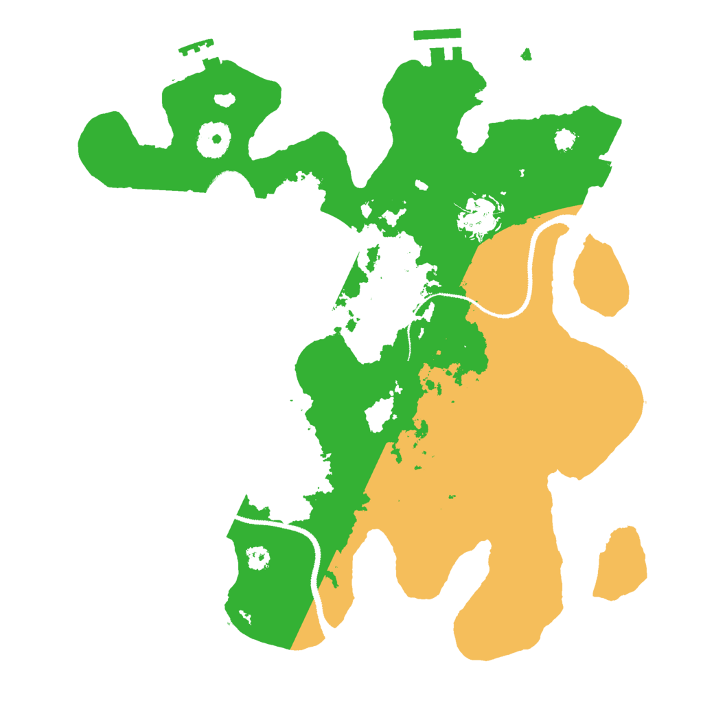 Biome Rust Map: Procedural Map, Size: 3000, Seed: 932961114