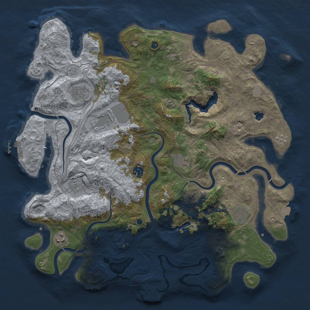 Rust Map: Procedural Map, Size: 4250, Seed: 9472, 15 Monuments