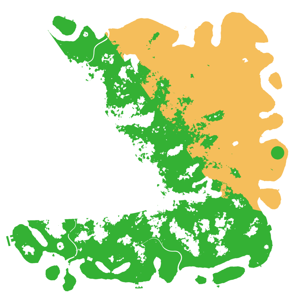 Biome Rust Map: Procedural Map, Size: 6000, Seed: 428097337