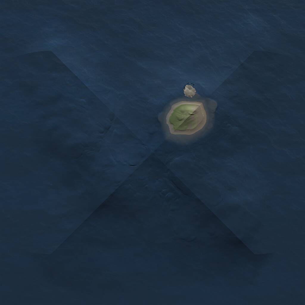 Rust Map: Procedural Map, Size: 1000, Seed: 6578965, 1 Monuments