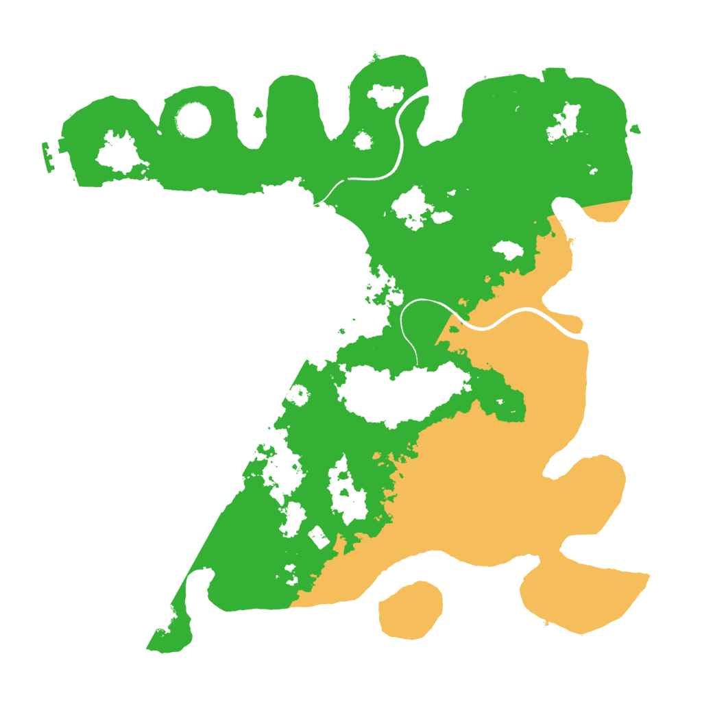 Biome Rust Map: Procedural Map, Size: 3500, Seed: 535353
