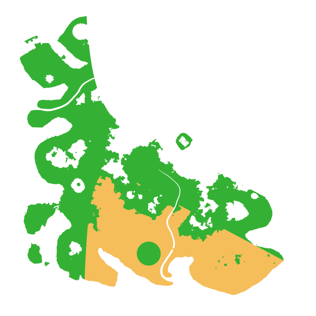 Biome Rust Map: Procedural Map, Size: 3500, Seed: 1826540959