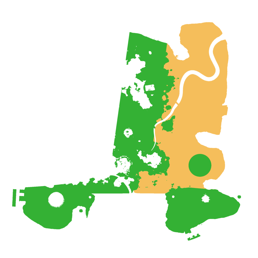 Biome Rust Map: Procedural Map, Size: 3000, Seed: 22958