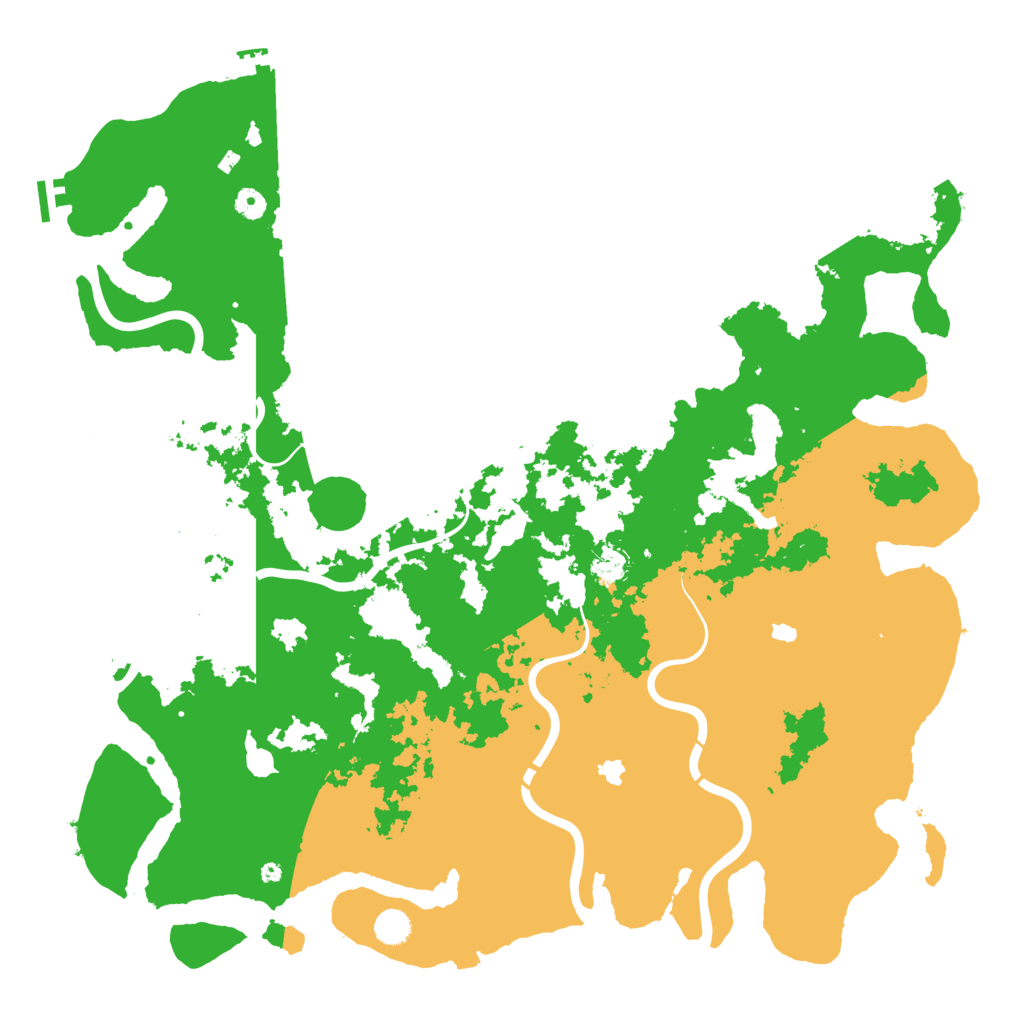 Biome Rust Map: Procedural Map, Size: 5000, Seed: 1179410642