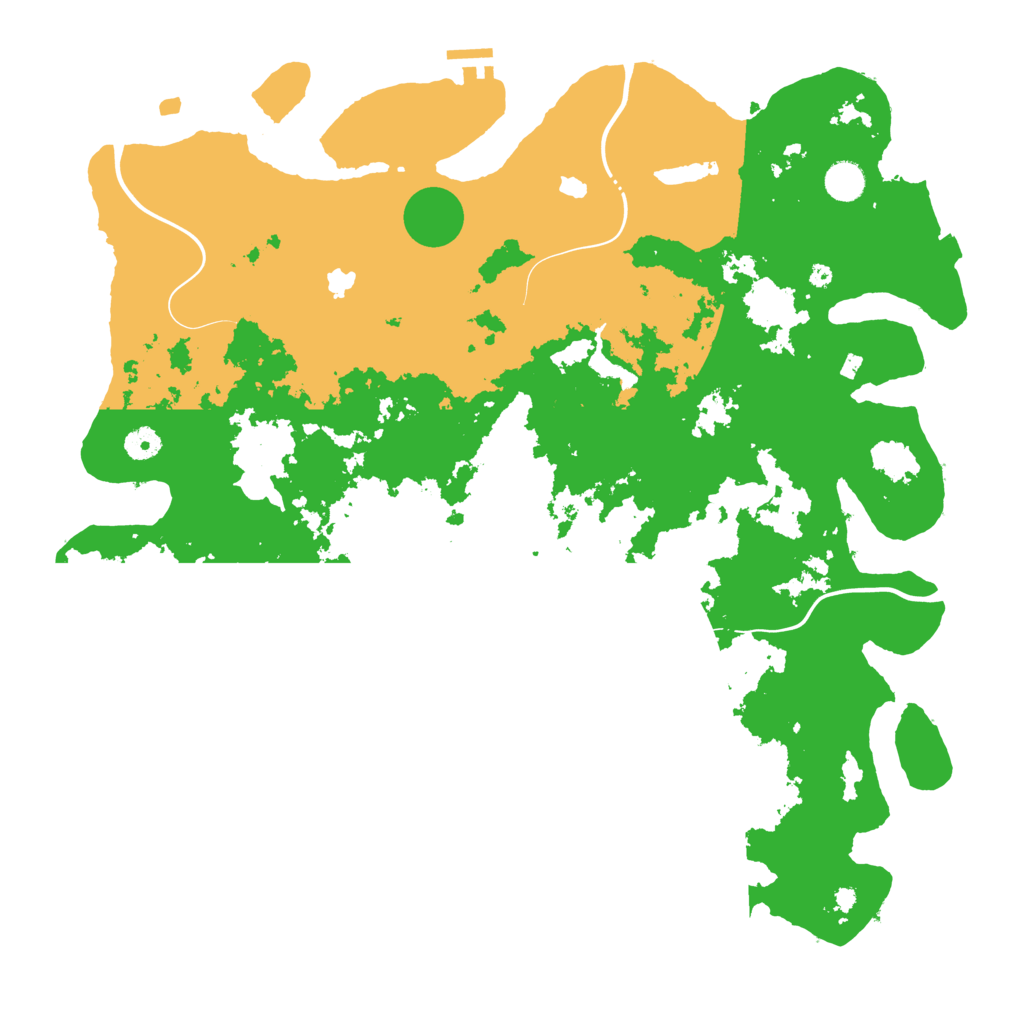 Biome Rust Map: Procedural Map, Size: 4500, Seed: 2141413