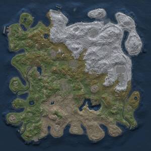 Thumbnail Rust Map: Procedural Map, Size: 4250, Seed: 4730, 15 Monuments