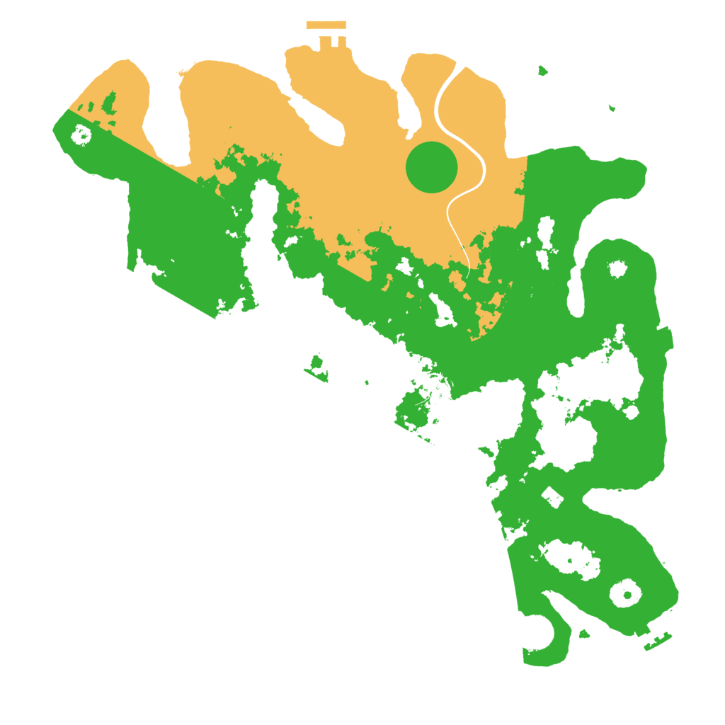 Biome Rust Map: Procedural Map, Size: 3700, Seed: 1842140033