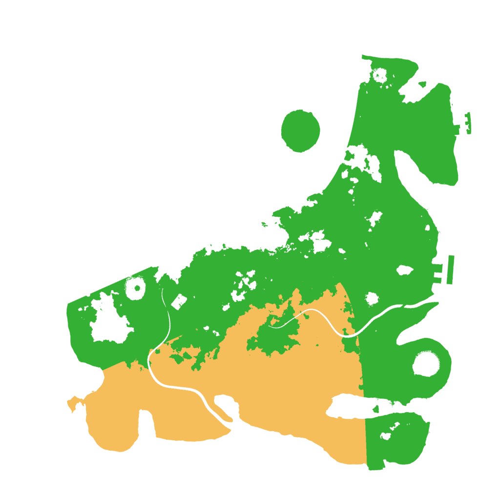 Biome Rust Map: Procedural Map, Size: 3500, Seed: 274052884