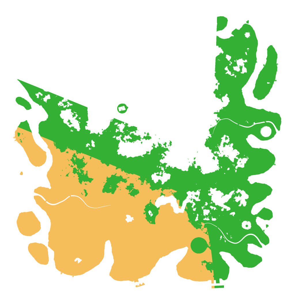 Biome Rust Map: Procedural Map, Size: 4800, Seed: 1039544081