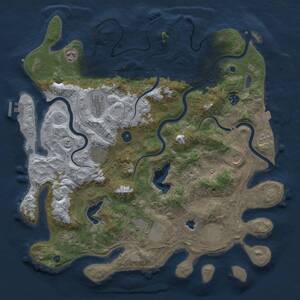 Thumbnail Rust Map: Procedural Map, Size: 4250, Seed: 616807819, 15 Monuments