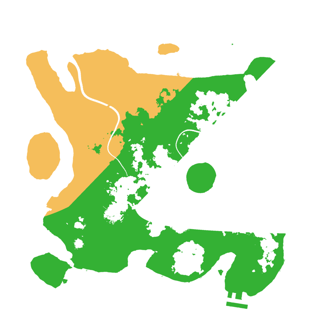 Biome Rust Map: Procedural Map, Size: 3000, Seed: 611187