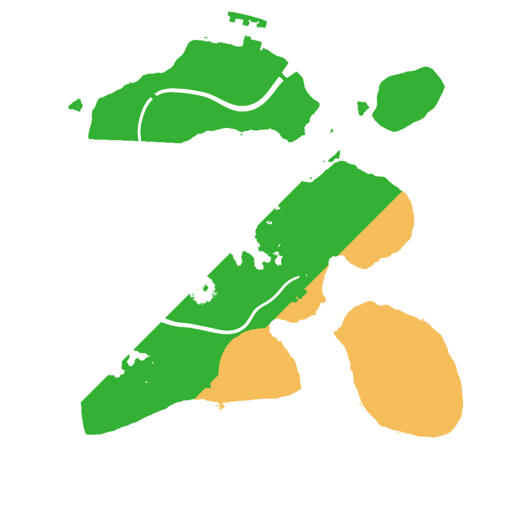 Biome Rust Map: Procedural Map, Size: 2000, Seed: 169784