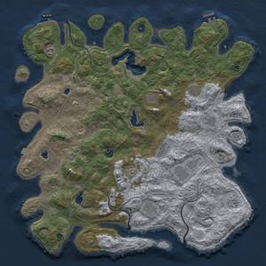 Thumbnail Rust Map: Procedural Map, Size: 4800, Seed: 178608639, 17 Monuments
