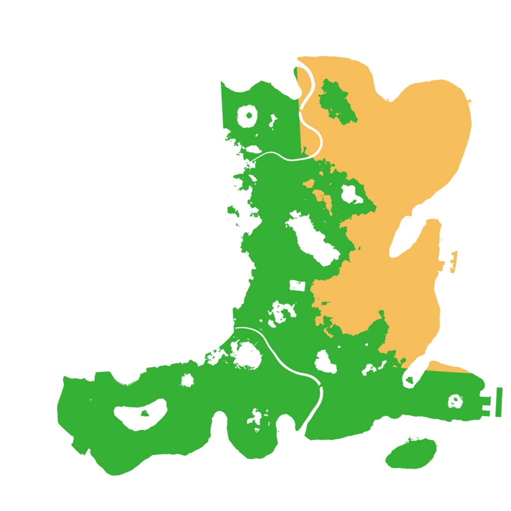 Biome Rust Map: Procedural Map, Size: 3500, Seed: 527228409