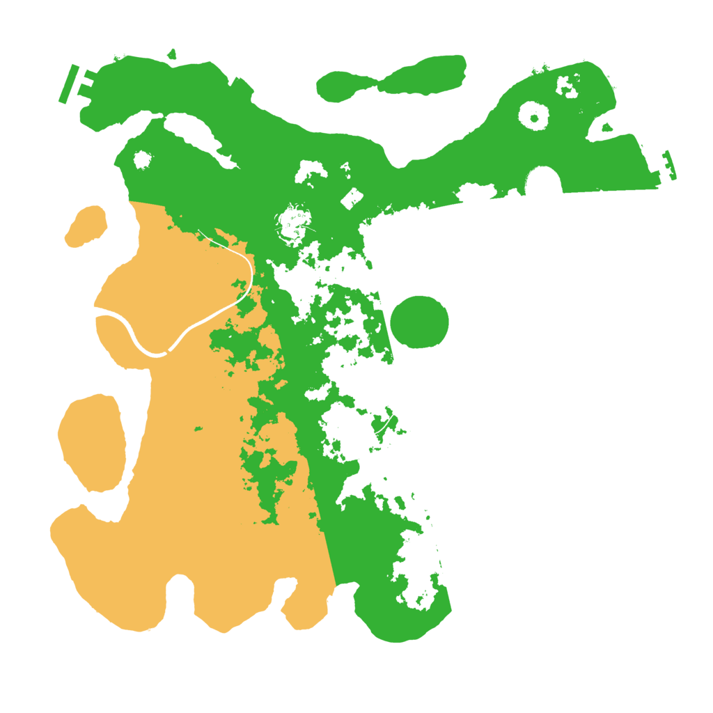 Biome Rust Map: Procedural Map, Size: 3600, Seed: 74